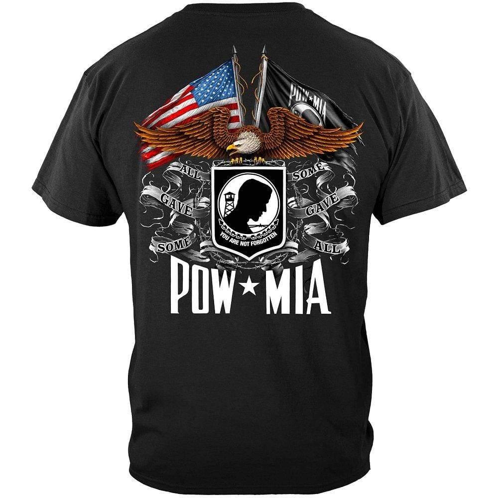 POW MIA Double Flag T-Shirt - Military Republic