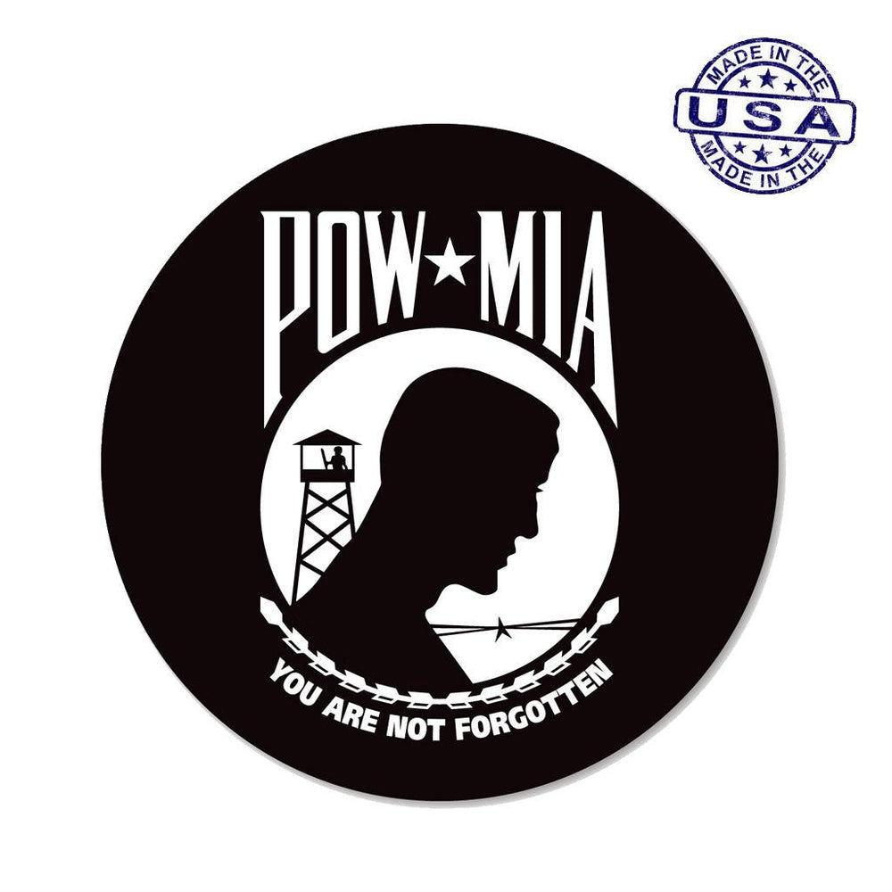 United States Patriotic Pow Mia Large Seal Sticker (11.5