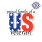 United States Proud Family of a US Veteran Magnet (4.88" x 4.38") - Military Republic