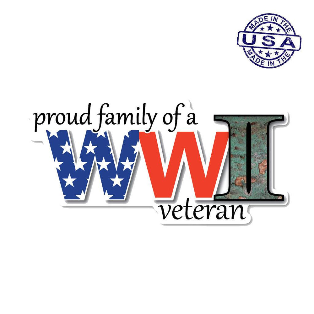 United States Proud Family of a WWII Veteran Magnet (6