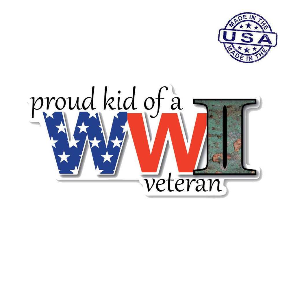 United States Proud Kid of a WWII Veteran Magnet (6