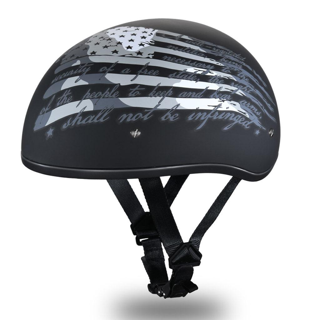 Patriotic USA Flag 1/2 Shell Motorcycle Helmet - Military Republic