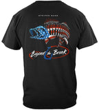 Patriotic Striped Bass Fishing T-Shirt - Military Republic