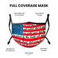 Patriotic 1776 Betsy Ross Flag Liberty and Justice For All Face Mask - Military Republic