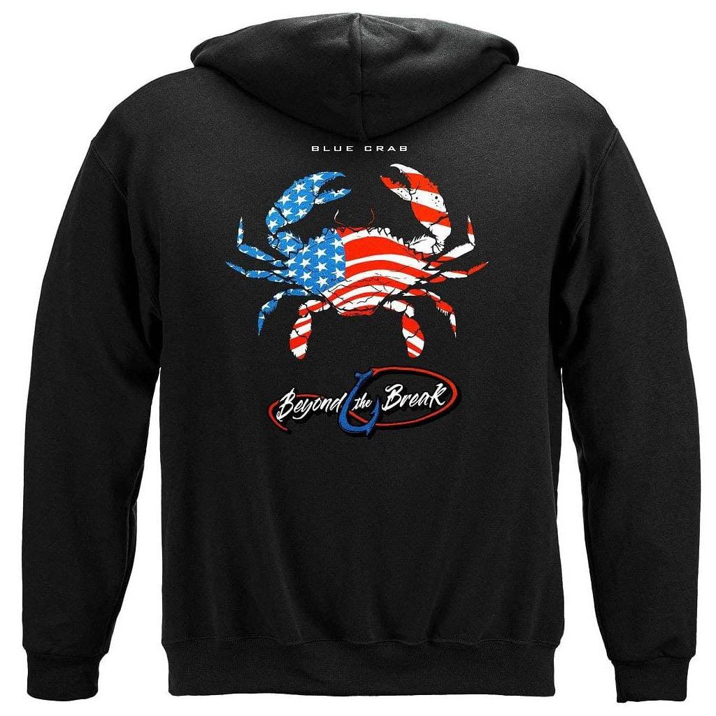 United States Patriotic Blue Claw Crab Premium T-Shirt - Military Republic