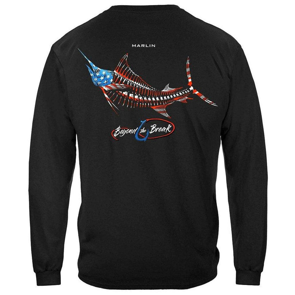 United States Patriotic Marlin Premium Long Sleeve - Military Republic