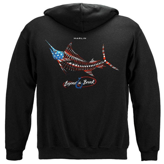 United States Patriotic Marlin Premium Hoodie - Military Republic