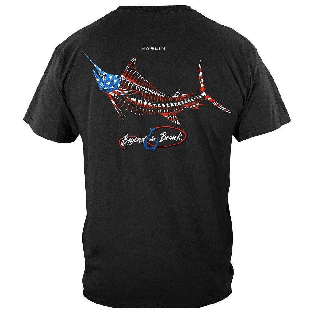 United States Patriotic Marlin Premium Long Sleeve - Military Republic