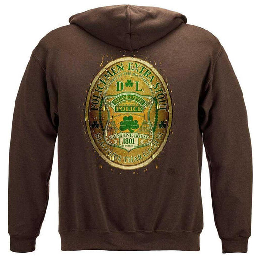 United States Police DL Bottled by Ireland's Irish Finest Police Premium Hoodie - Military Republic