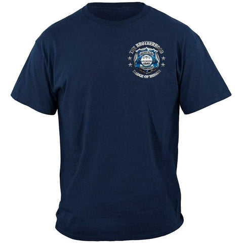 Police Honor Courage Sacrifice Badge T-Shirt - Military Republic