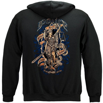 Police Protect And Serve Hoodie - Military Republic