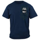 United States Policeman's Chrome Badge With Policeman's Prayer Premium T-Shirt - Military Republic