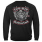 United States Pow Mia Biker With Rockers Silver Foil Premium Hoodie - Military Republic