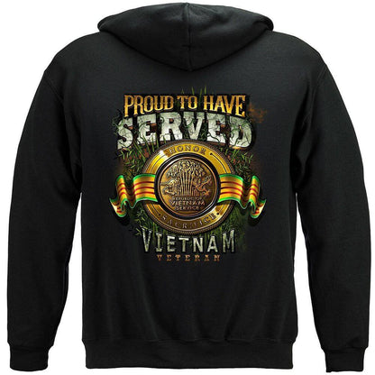 Proud to Have Served Vietnam Veteran Hoodie - Military Republic