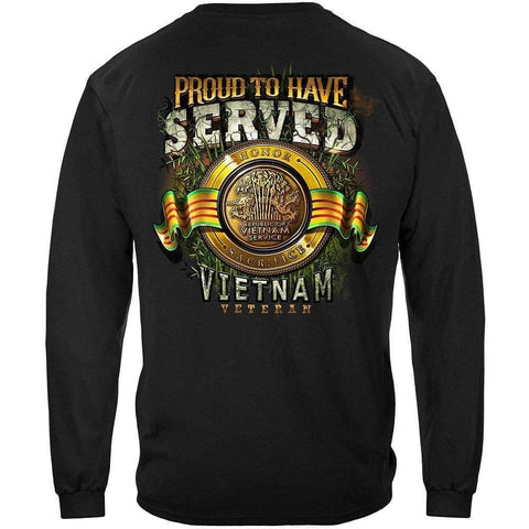 Proud to Have Served Vietnam Veteran Long Sleeve - Military Republic