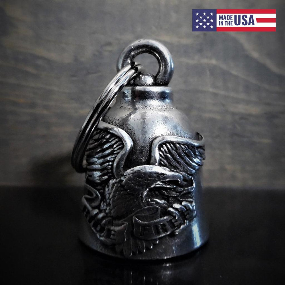 Ride Free Eagle Motorcycle Guardian Bell - Military Republic