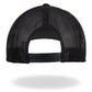 Red Flag on Country Map Black Trucker Biker Mesh Hat - Military Republic