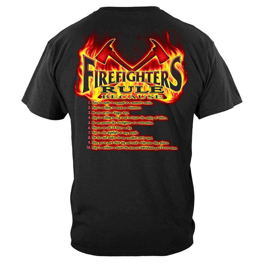 United States Rule Firefighters Premium T-Shirt - Military Republic