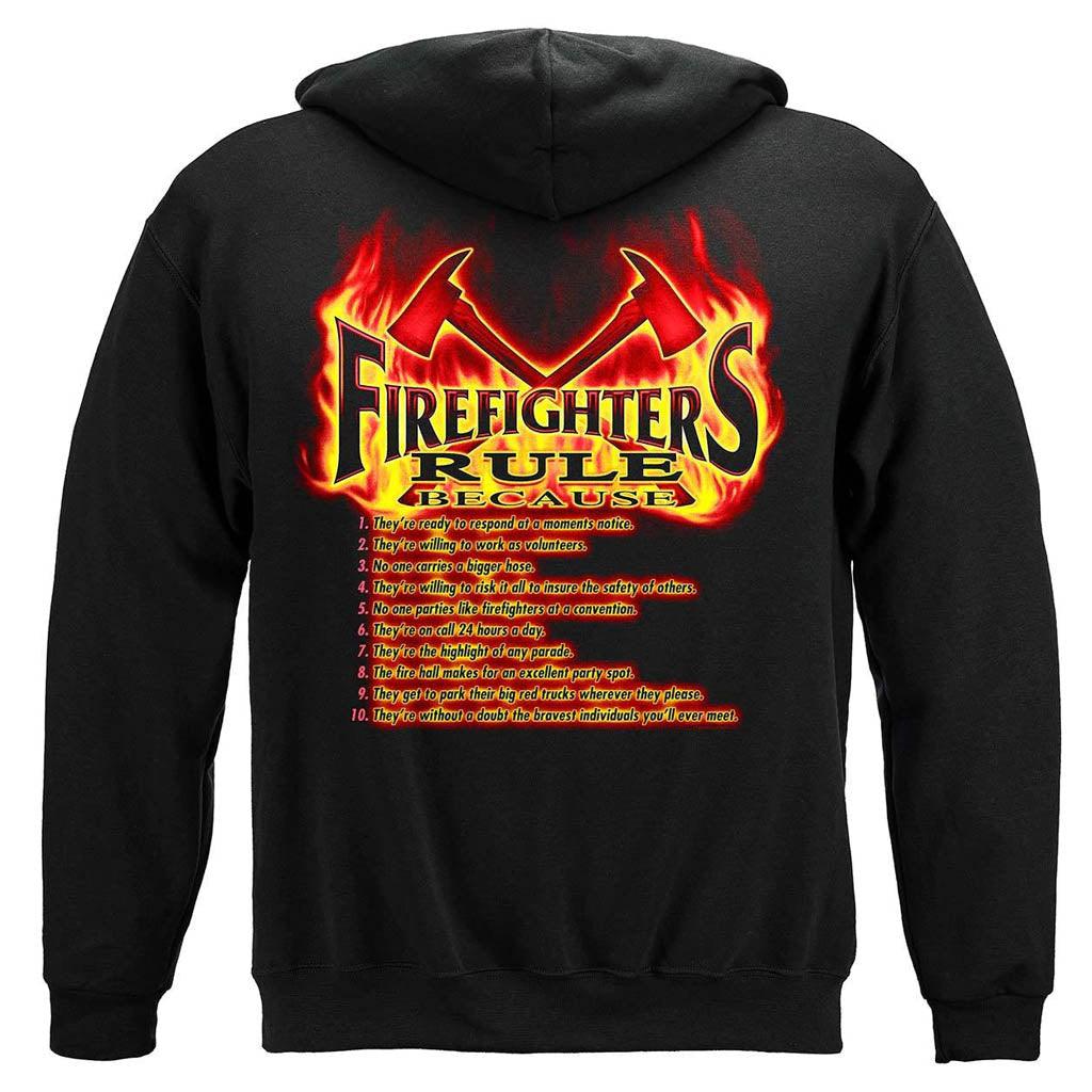 United States Rule Firefighters Premium Hoodie - Military Republic