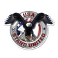 United States Patriotic Stand United Eagle Magnet (5.25" x 6.13") - Military Republic