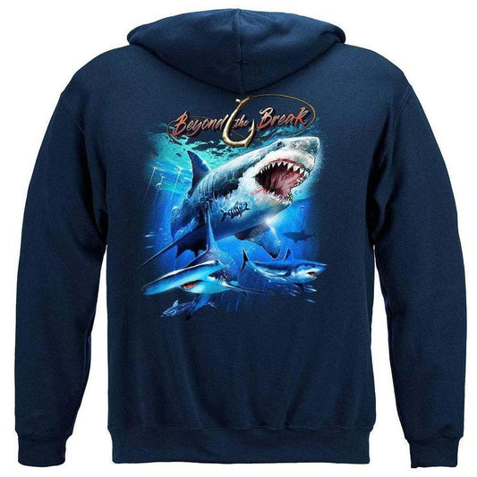 United States Shark Off Shore Fishing Premium Hoodie - Military Republic