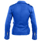 Sheep Skin Brando Style Genuine Leather Blue Women's Jacket - Military Republic