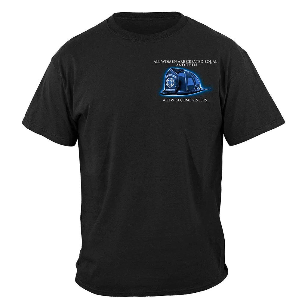 United States Sisterhood Firefighter Premium T-Shirt - Military Republic