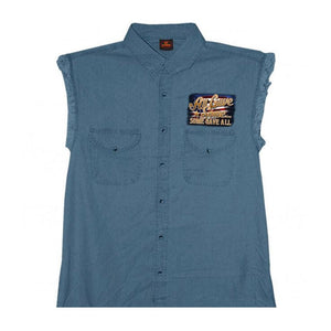 Remembrance All Gave Some Some Gave All Sleeveless Denim Shirt - Military Republic