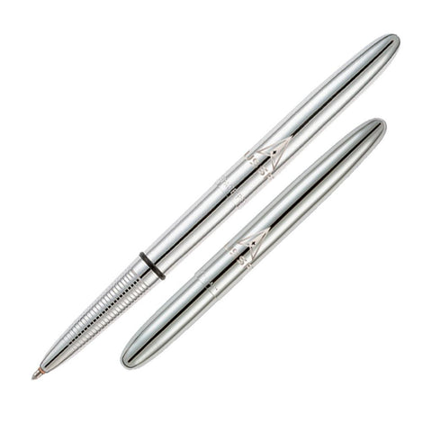 U.S. Space Force Chrome Bullet Space Pen with Laser Engraved Delta Insignia - Military Republic