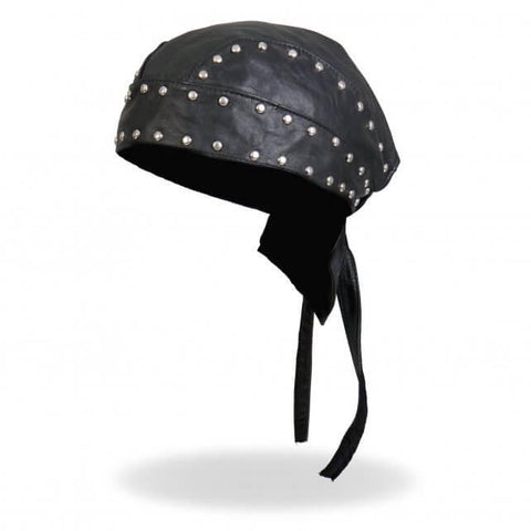 Studded Soft Leather Head Wrap - Military Republic