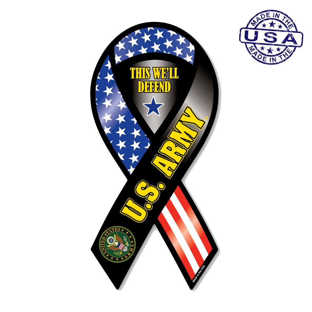 United States Army This We'll Defend Ribbon Magnet (3.88" x 11.5") - Military Republic