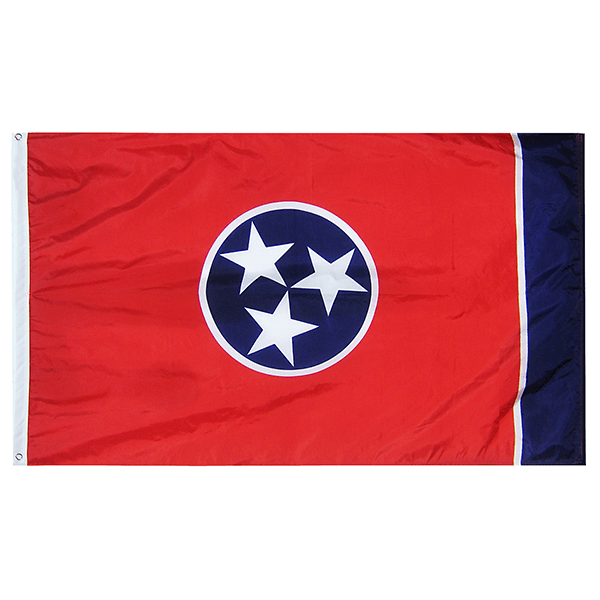 Tennessee State Nylon Outdoors Flag- Sizes 2' to 10' Length - Military Republic