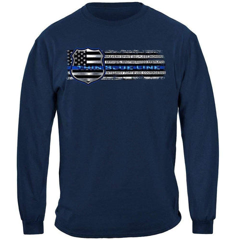 Thin Blue Line Law Enforcement Brotherhood Long Sleeve - Military Republic