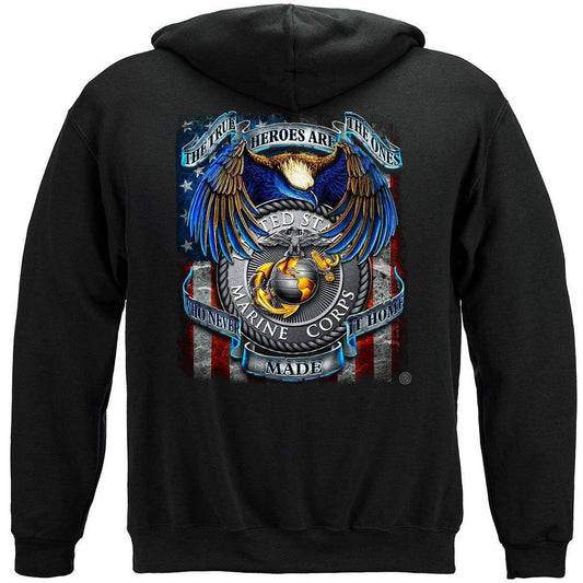 True Heroes USMC Hoodie - Military Republic