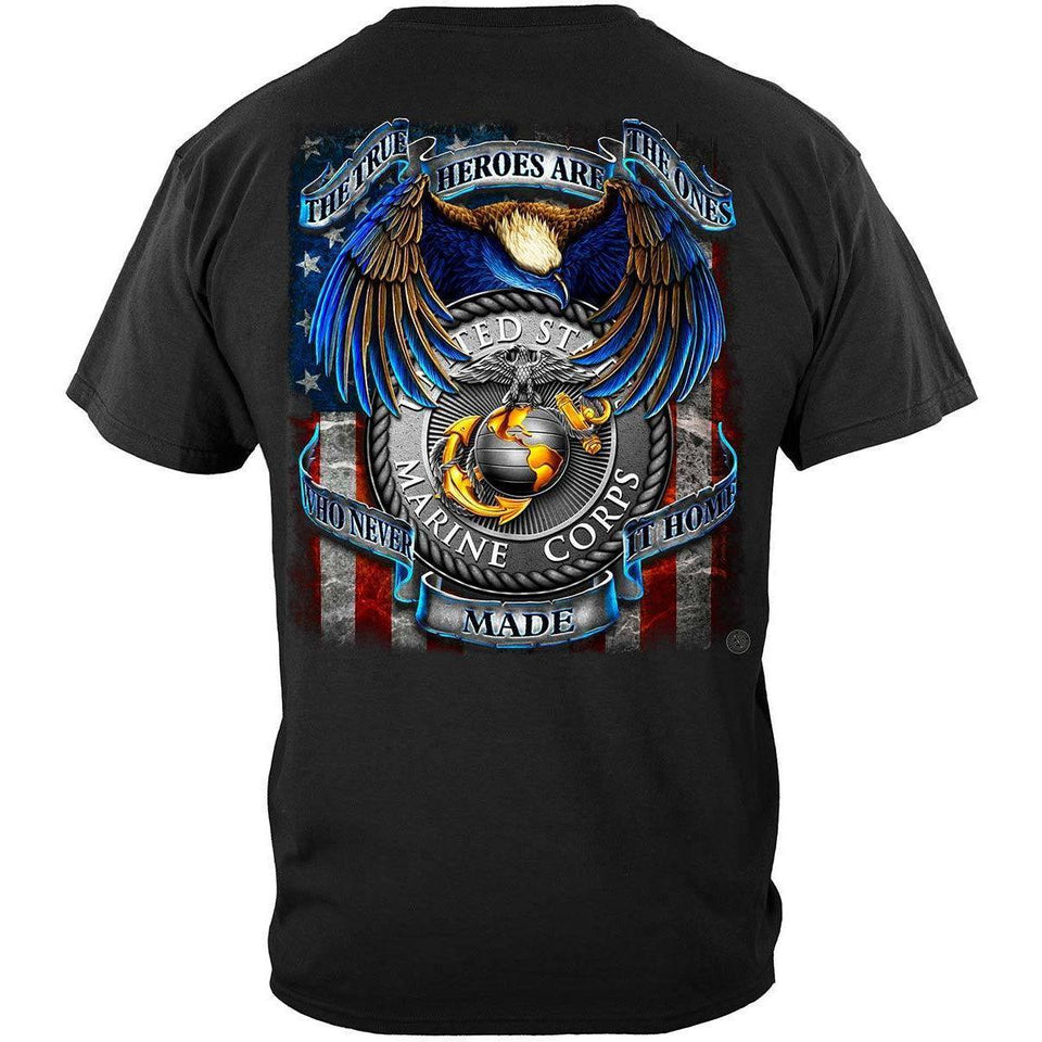 True Heroes USMC Hoodie - Military Republic