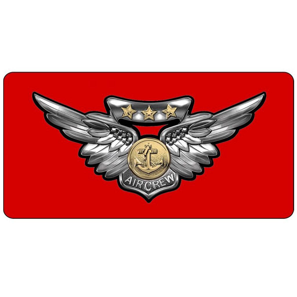 U.S Marine Corps Combat Aircrew Insignia #2 Photo License Plate Frame - Military Republic