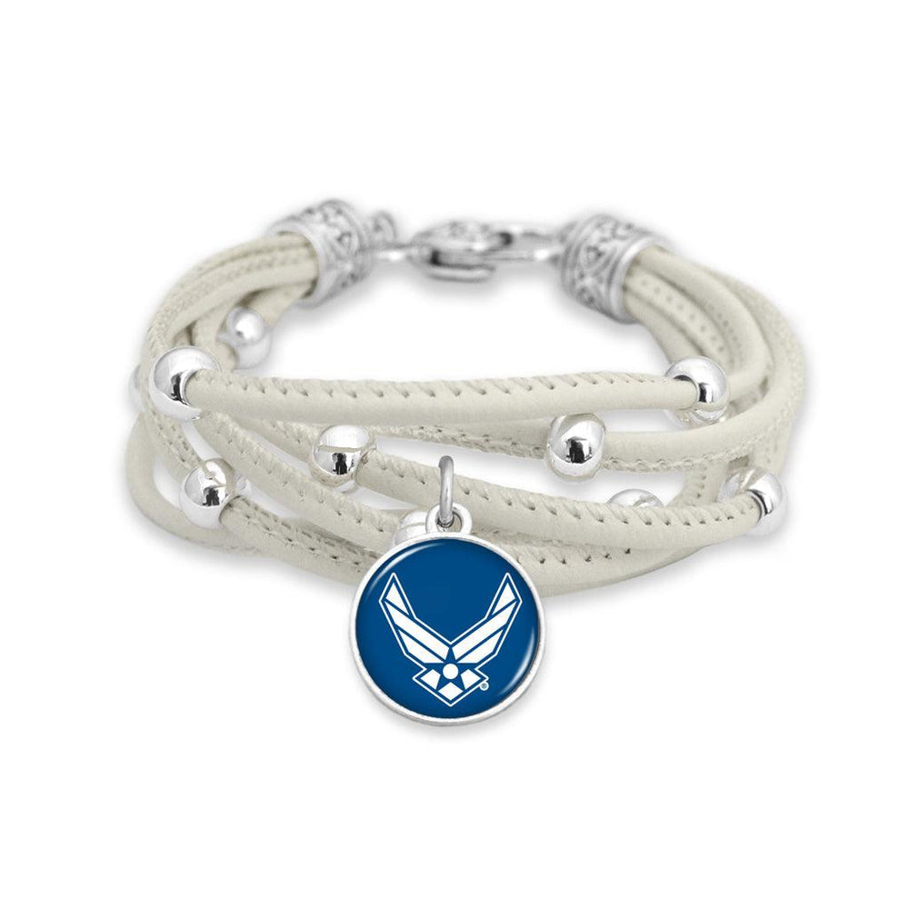 U.S. Air Force Lindy Leather Bracelet - Military Republic