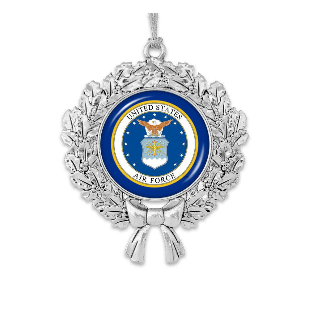 U.S. Air Force Seal Wreath Christmas Ornament - Military Republic