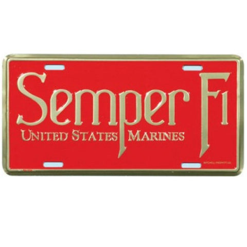 U.S. Marine Semper Fi License Plate Frame - Military Republic