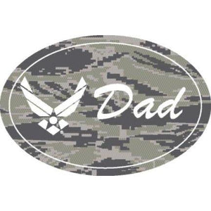 U.S. Air Force Symbol "DAD" on 5 3/4" Oval Magnet - Military Republic