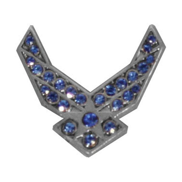 U.S. Air Force Wing Gemstones Lapel Pin for Women - Military Republic
