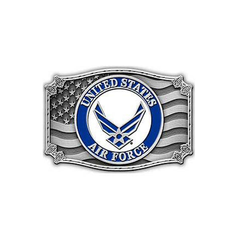 U.S. Air Force Wings Logo 3 1/4" Bronze Belt Buckle