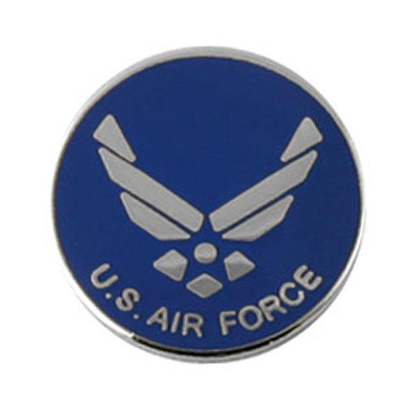 U.S. Air Force with Wings Insignia Lapel Pin 3/4" - Military Republic