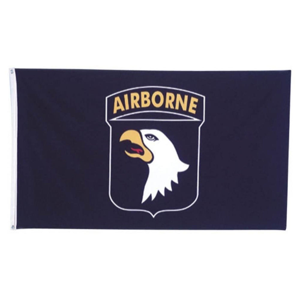 U.S. Army 101st Airborne Division 3'x5' Black Polyester Flag - Military Republic