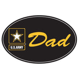 U.S. Army Star "DAD" on 5 3/4" Oval Magnet - Military Republic
