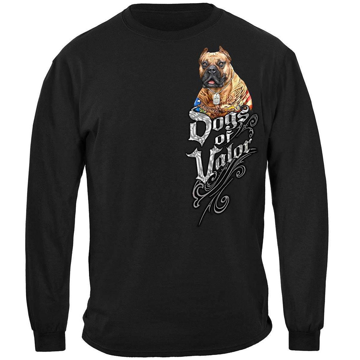 U.S. Dogs Of Valor American Made Pit Bull T-Shirt - Military Republic