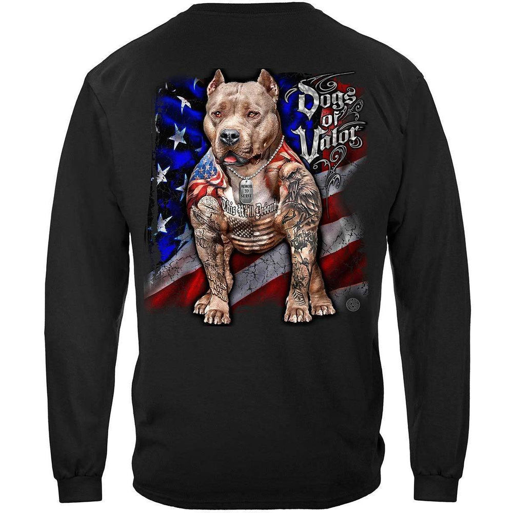 U.S. Dogs Of Valor This We'll Defend Pit Bull Long Sleeve - Military Republic