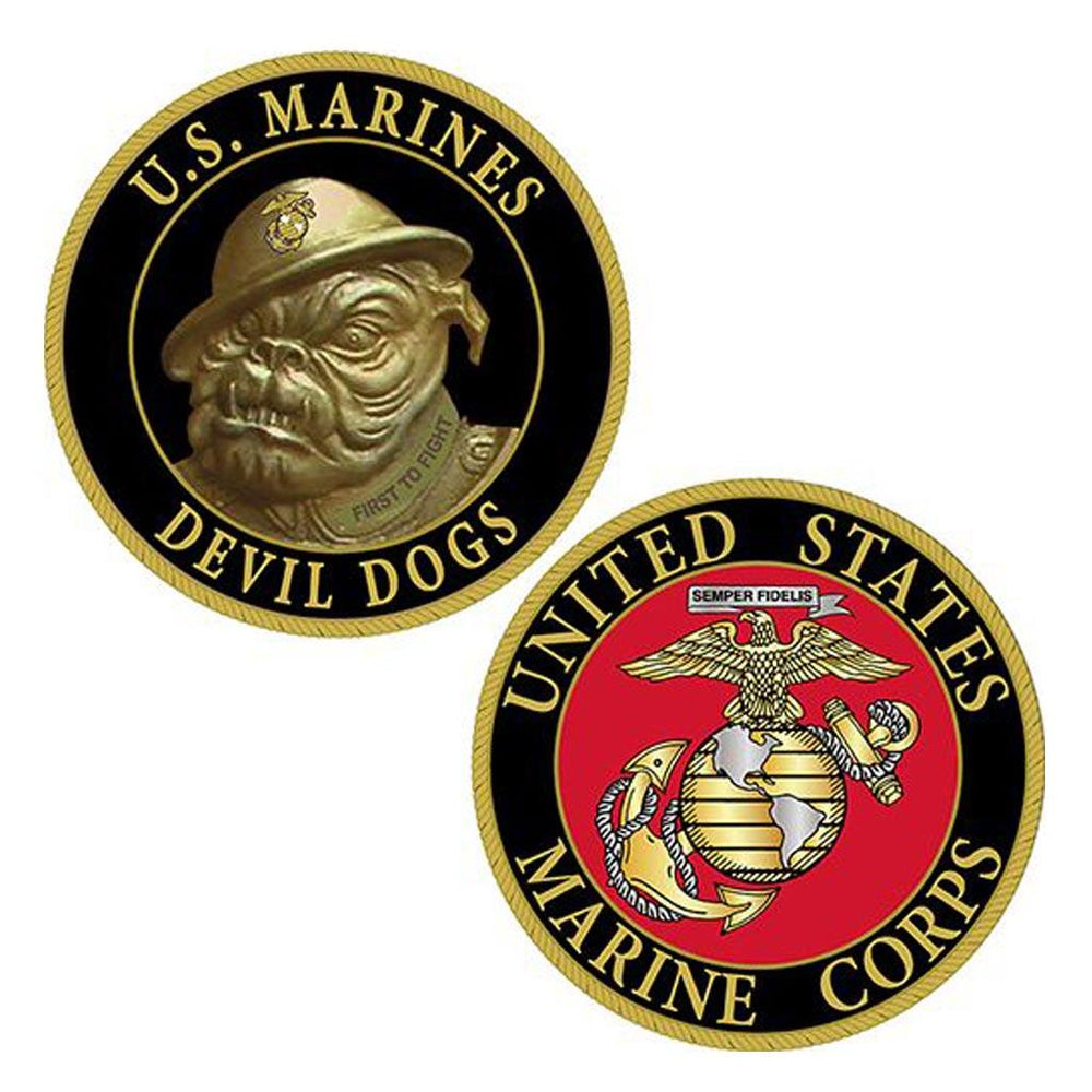 U.S. Marines Devil Dog Challenge Coin - Military Republic