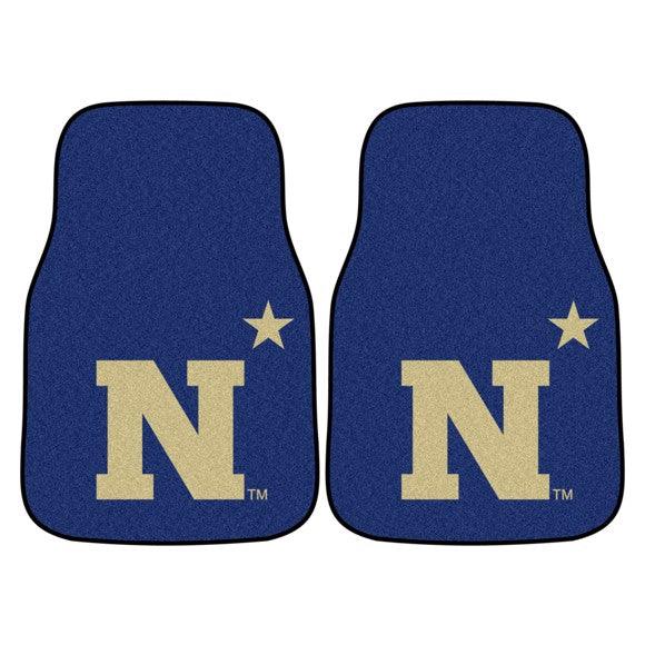 U.S. Naval Academy 2 Piece Carpet Car Mat Set - Military Republic