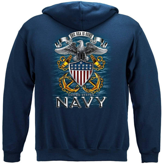 U.S. Navy The Seas is Ours Hoodie - Military Republic